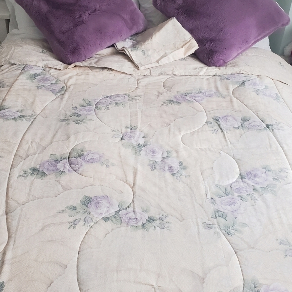 Reversible Twin Bed Comforter with Large Pillow Case